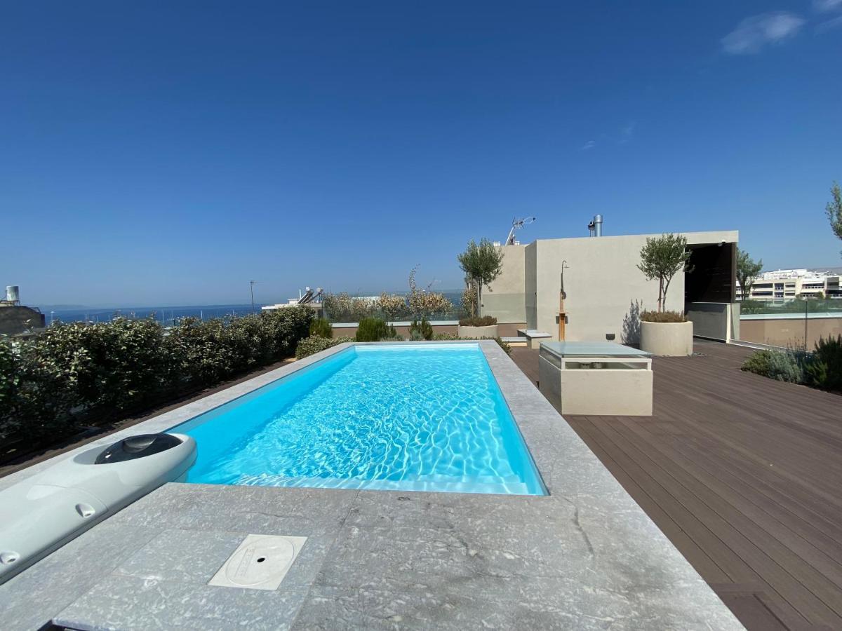 Athens Riviera 2-Bed Apt & Pool Access #Unoblu Atenas Exterior foto